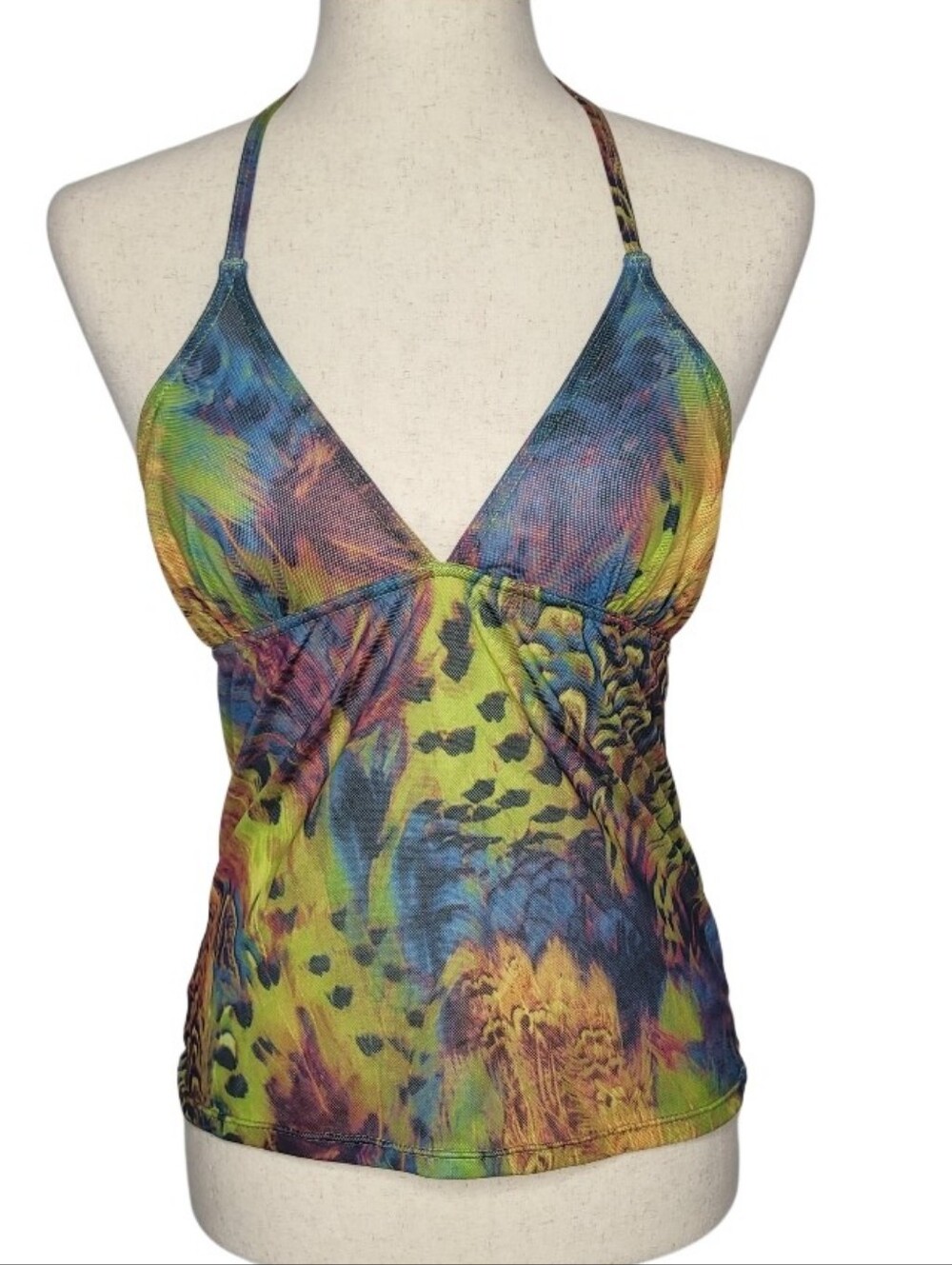 Kiniki Amalifi Tan through tankini swimwear Swim Top Sz 8